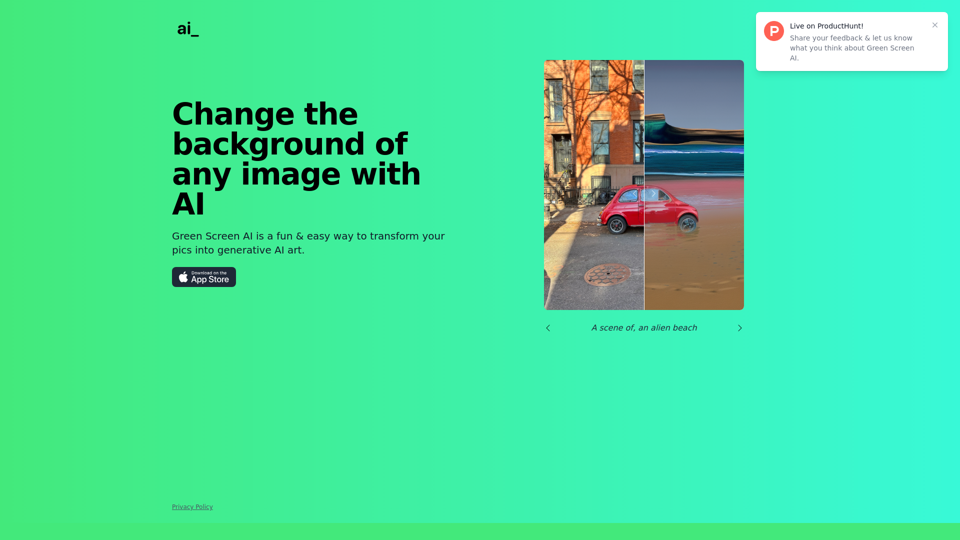 Green Screen AI screenshot