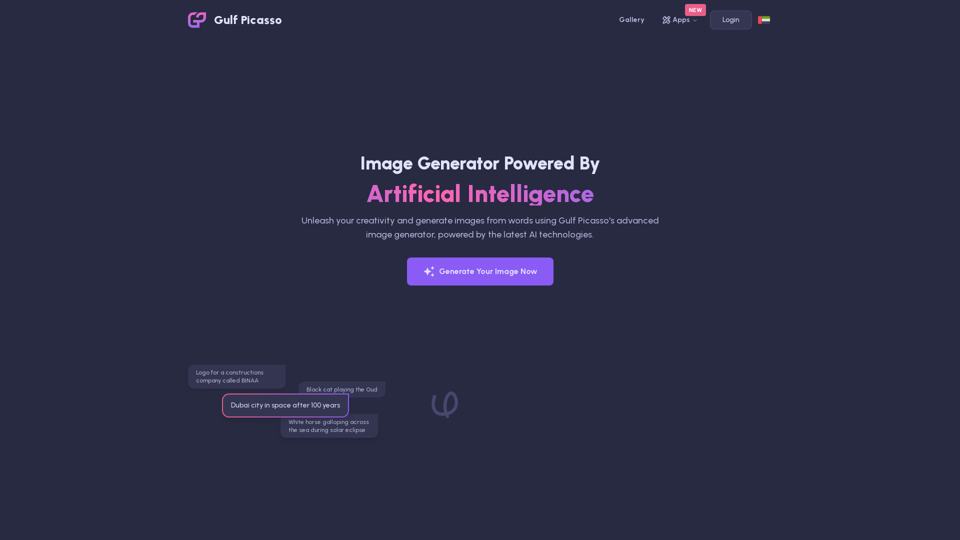 Gulf Picasso | بيكاسو الخليج - A free AI-powered tool for creating images and avatars