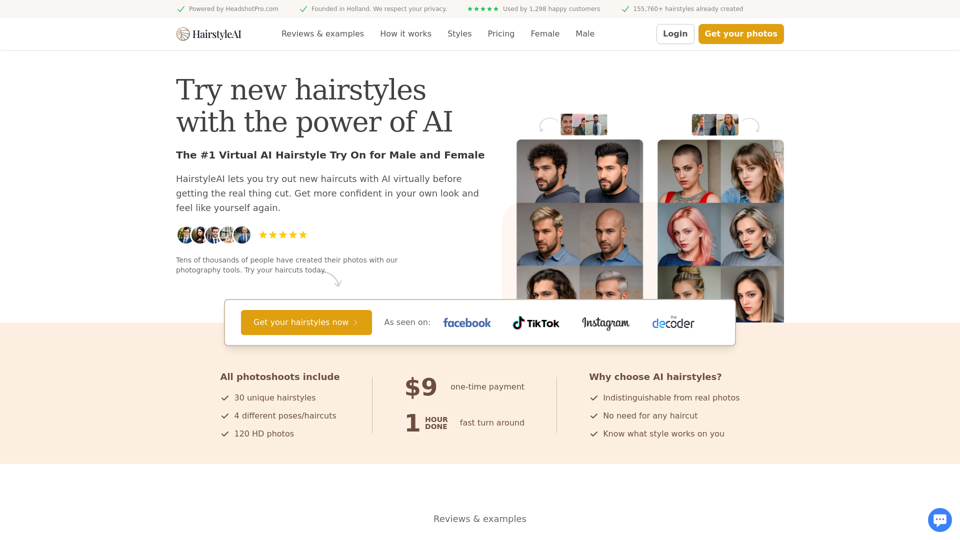 Try Out New Hairstyles With AI | Hairstyle AI