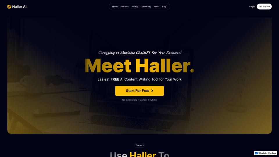 Haller AI screenshot