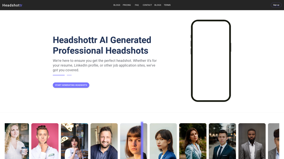 Headshottr screenshot