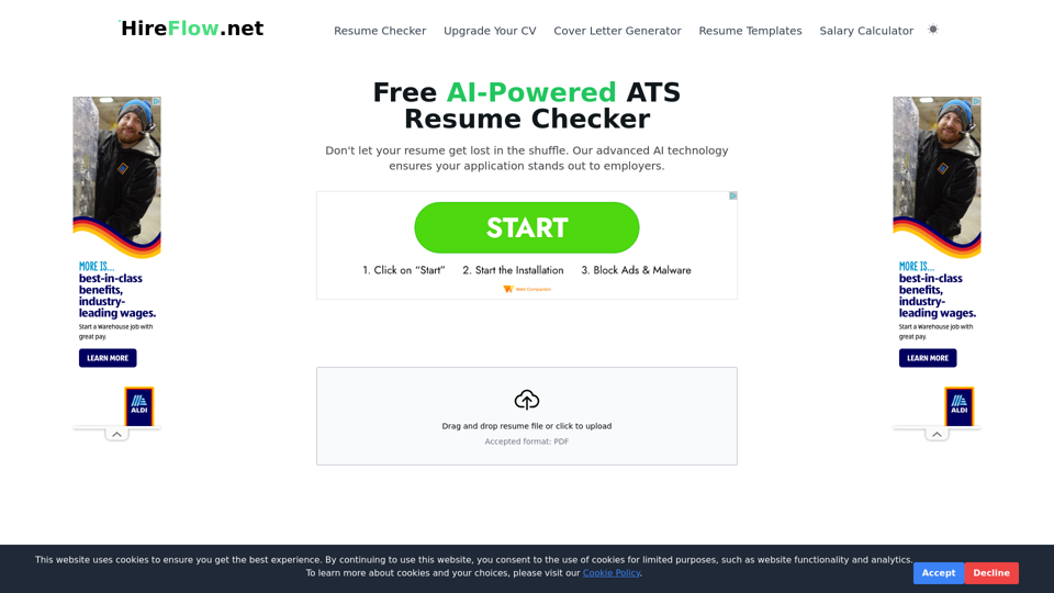 Free ATS Resume Checker (2024) screenshot