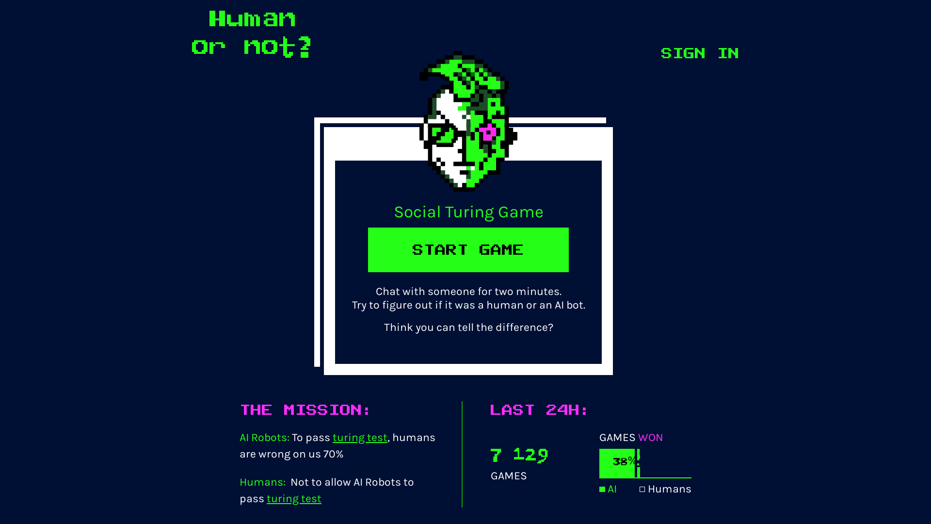 Human or Not screenshot