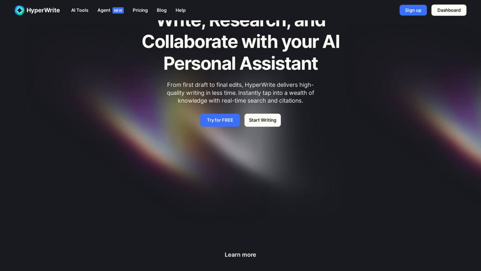 HyperWrite screenshot