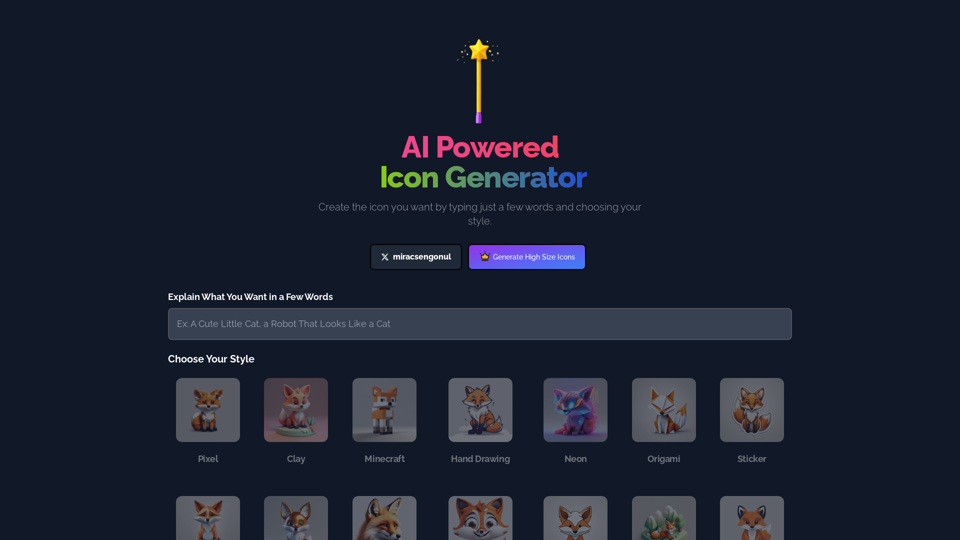 AI Icon Generator - IconAI.Shop