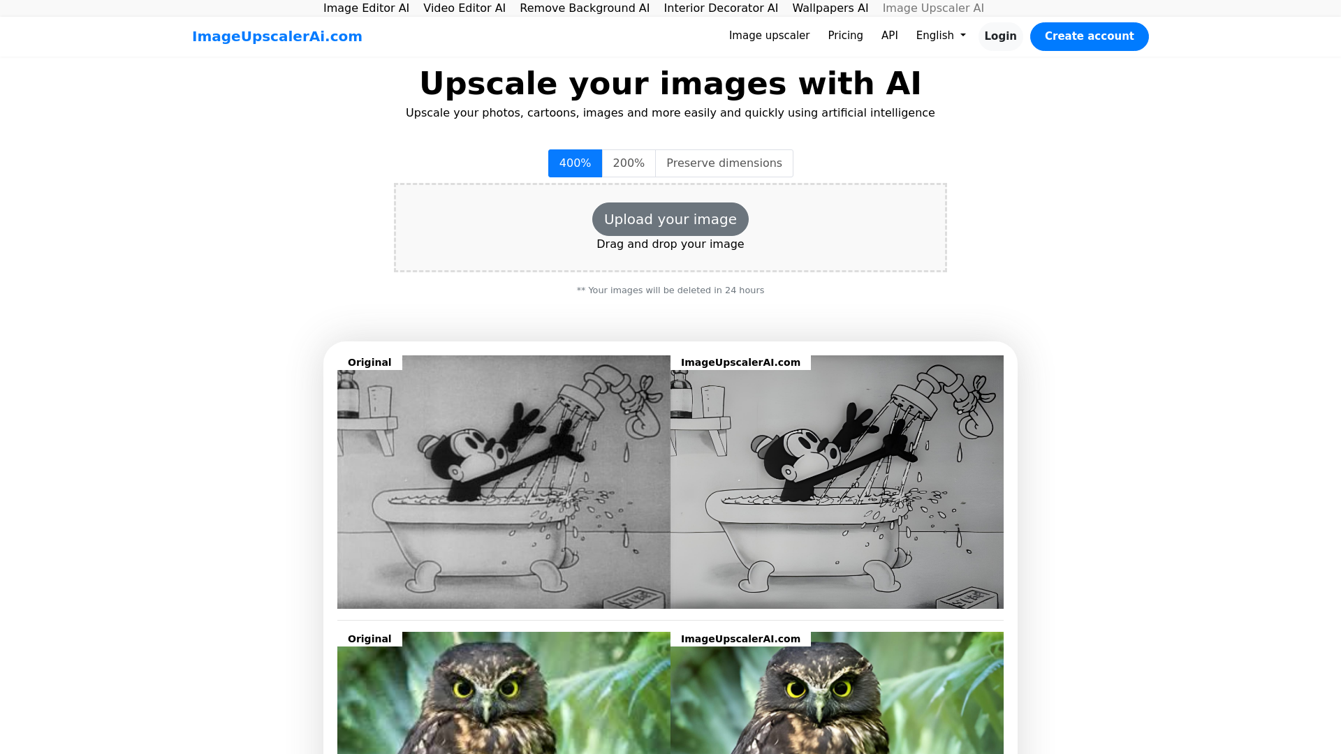 Image upscaler AI