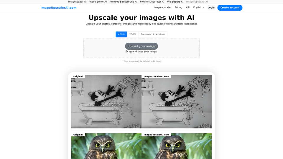 Image upscaler AI | ImageUpscalerAI.com