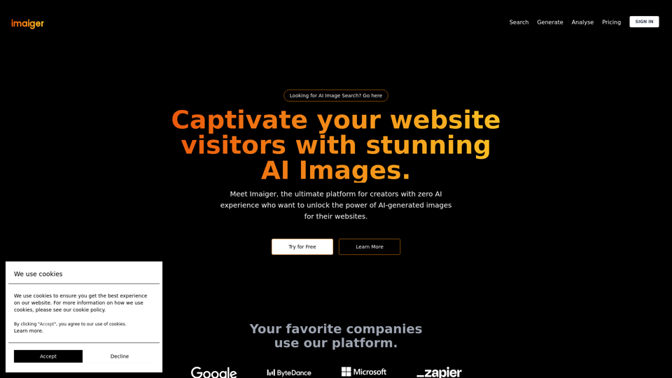 Imaiger: Best Online Platform to Generate AI Images for Website