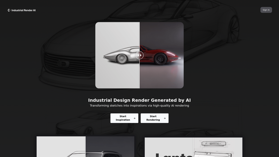 Industrial Render AI screenshot