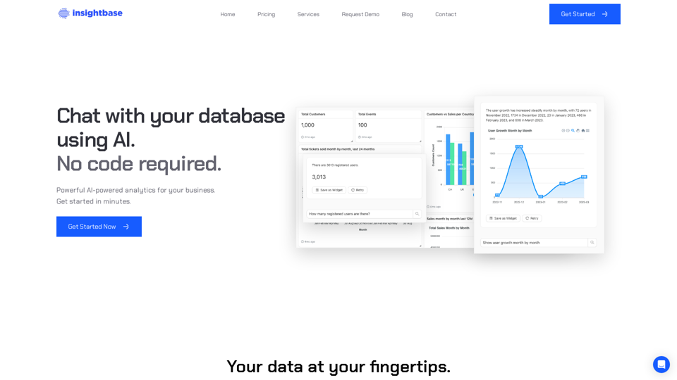 InsightBase | Chat with your database using AI