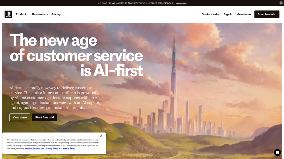 Intercom screenshot