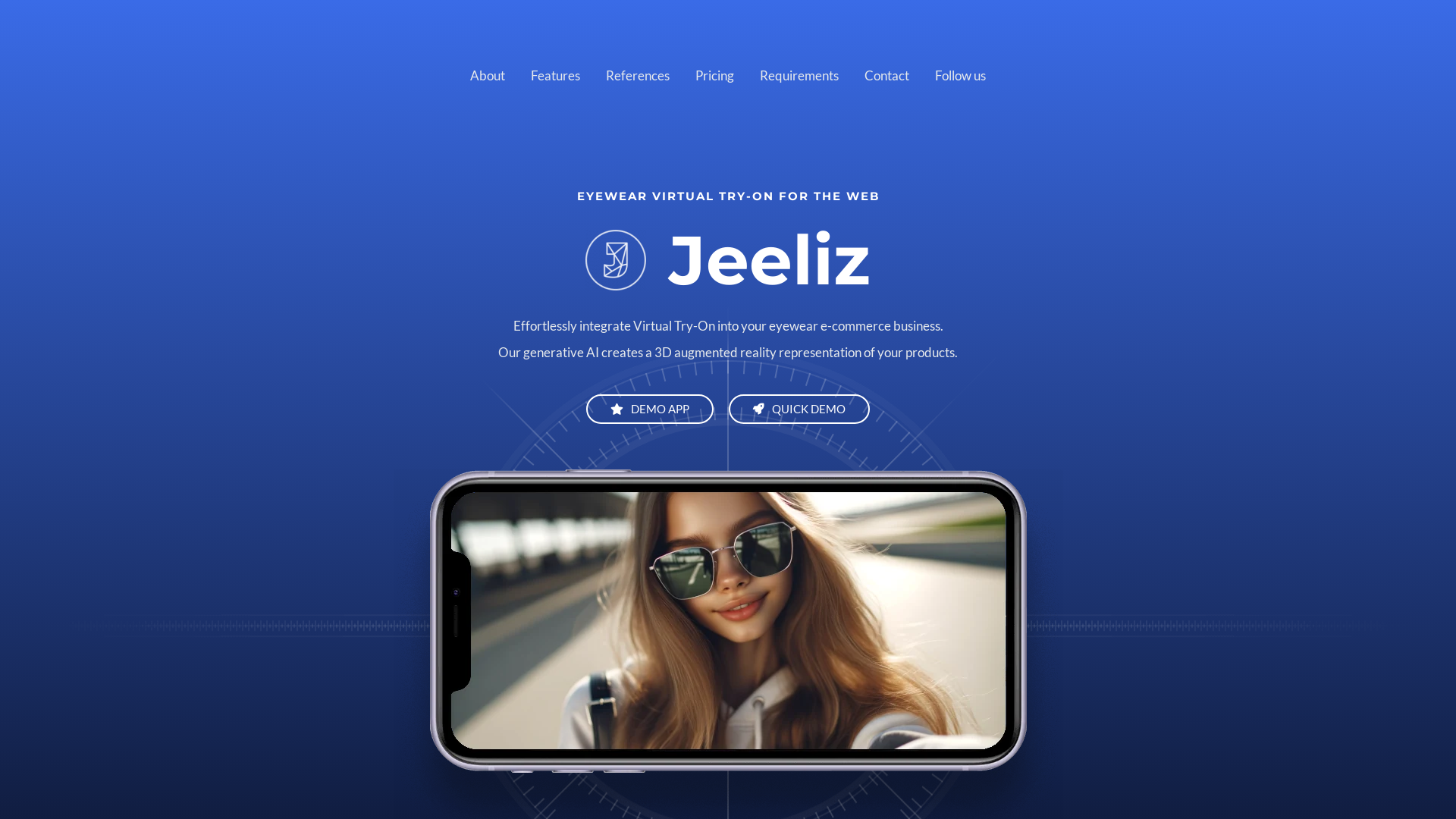 Jeeliz eyewear virtual try