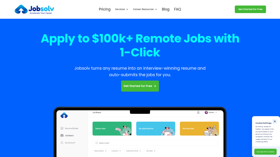 Jobsolv: Automated Job Search, Resume and Auto-Apply with AI