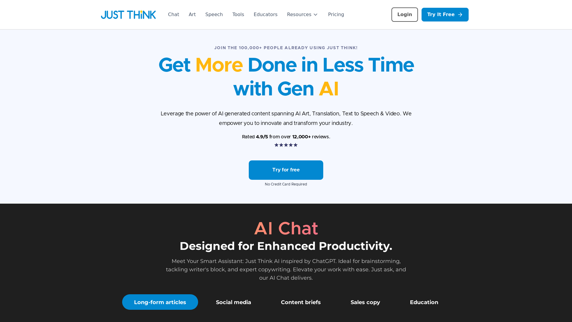 Generative AI Chat, Text to Speech, AI Art & Video