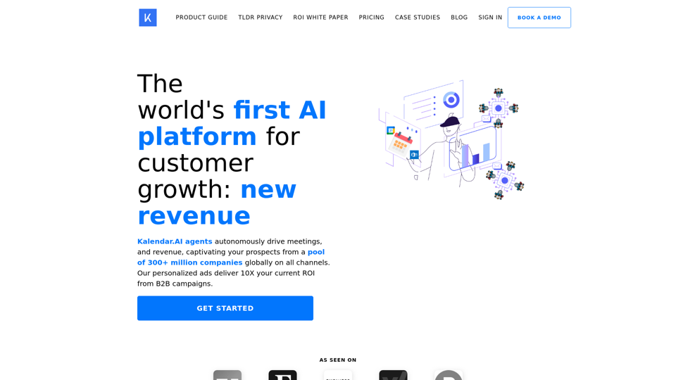 Kalendar AI | The #1 AI platform for customer growth | Generate meetings, and revenue on autopilot