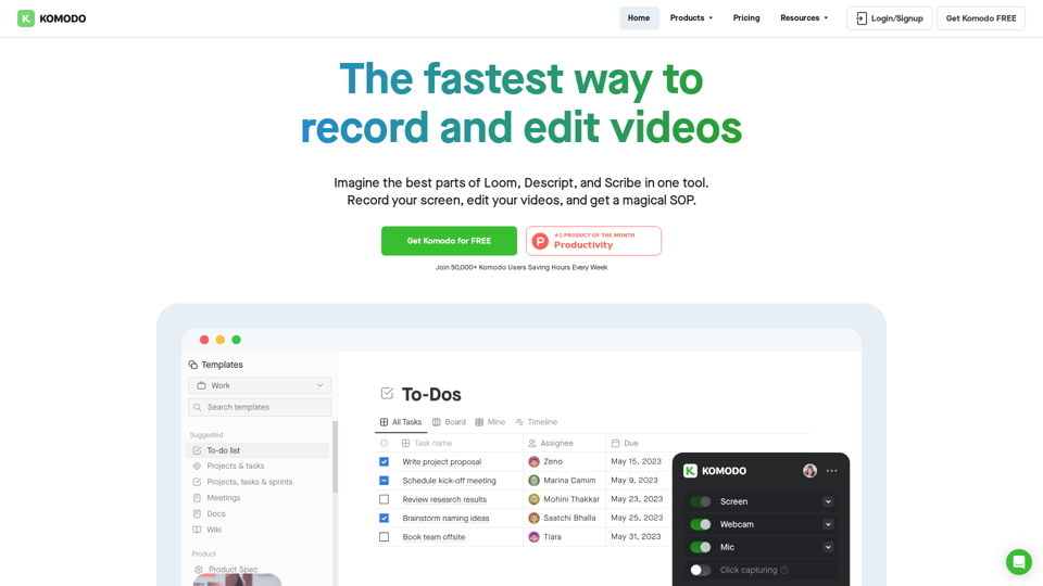 Komodo screenshot