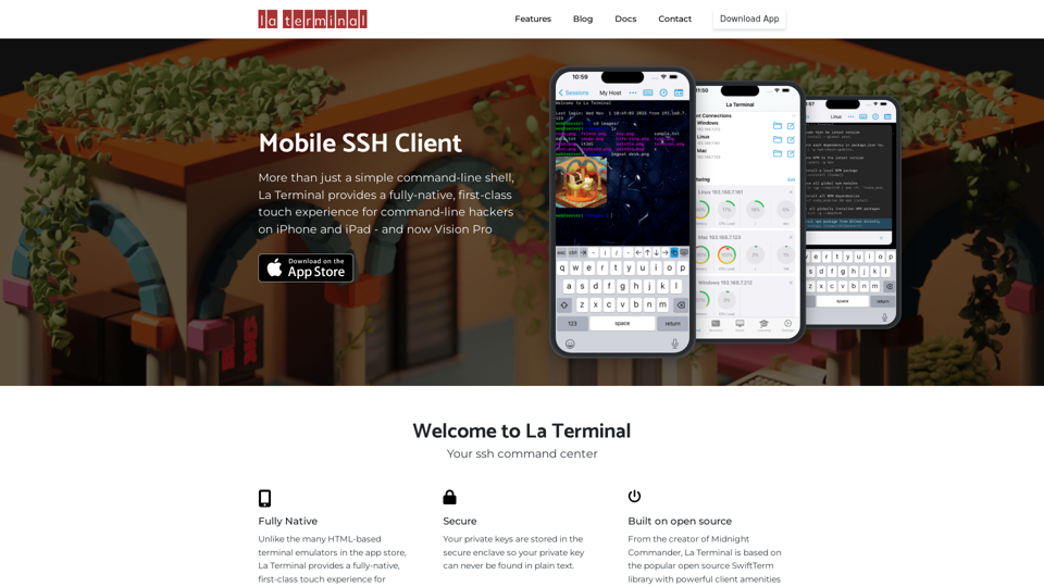 La Terminal - SSH Client for iPhone and iPad