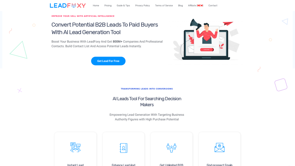 Best Artificial Lead Generation Software 2024 screenshot