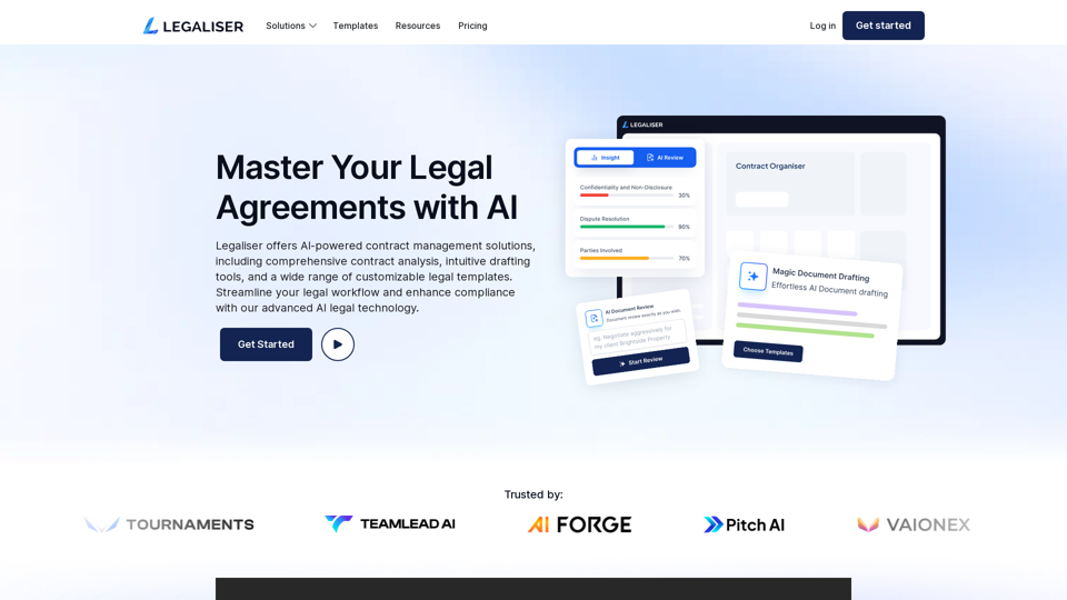 Legaliser AI | Free Contract & Legal Research | Streamline Reviews.