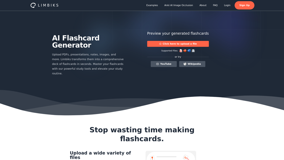 Limbiks - AI Flashcard Generator