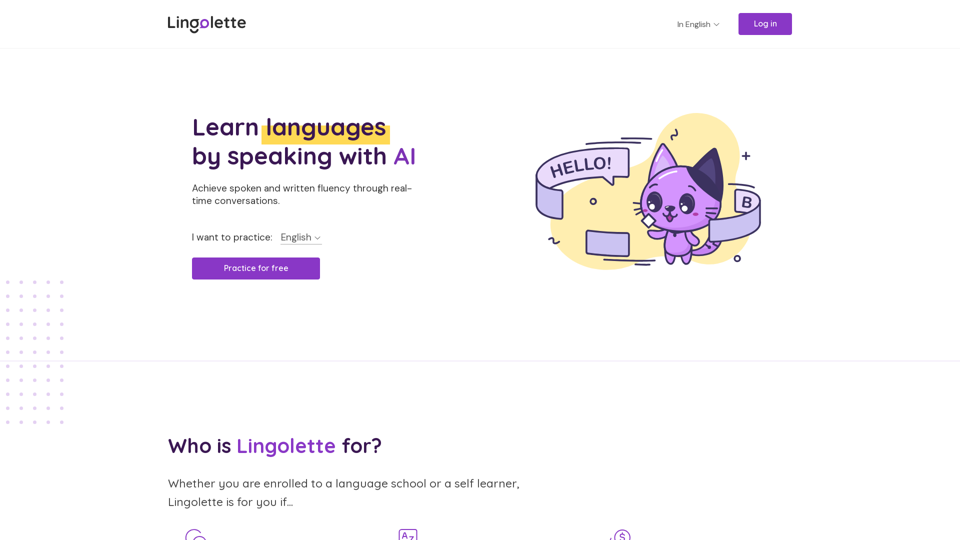 Lingolette screenshot