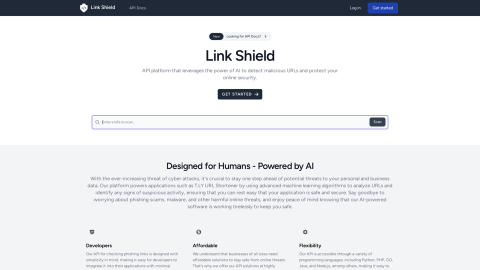 Check if a Website is Malicious API screenshot