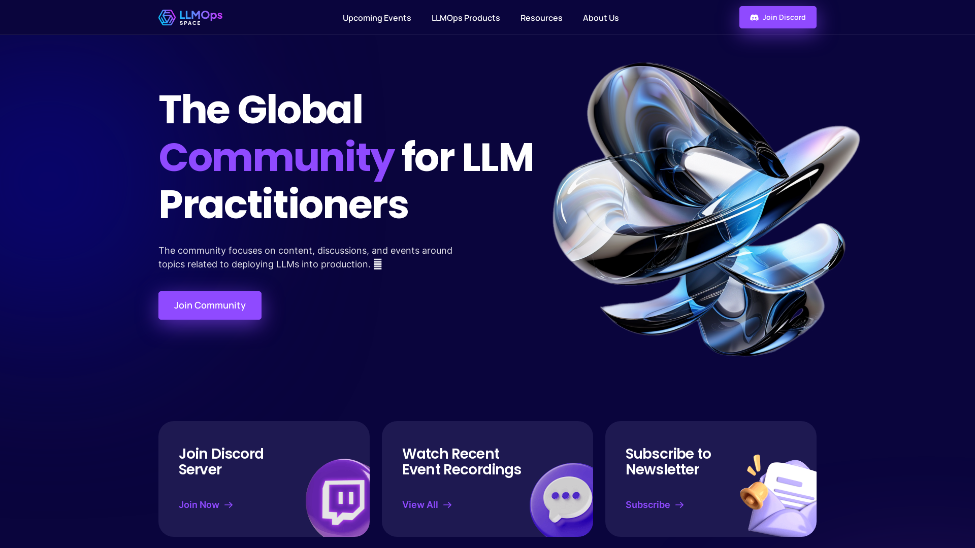 LLMOps Space screenshot