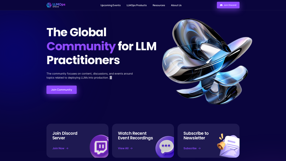 LLMOps Space: The Global Community for LLM Practitioners