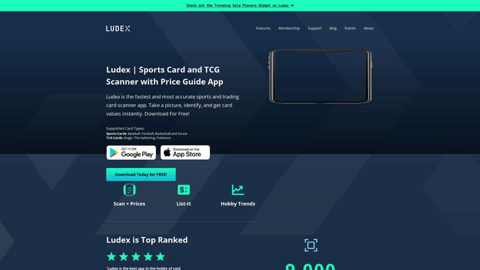 Ludex | Sports Card and TCG Scanner with Price Guide App