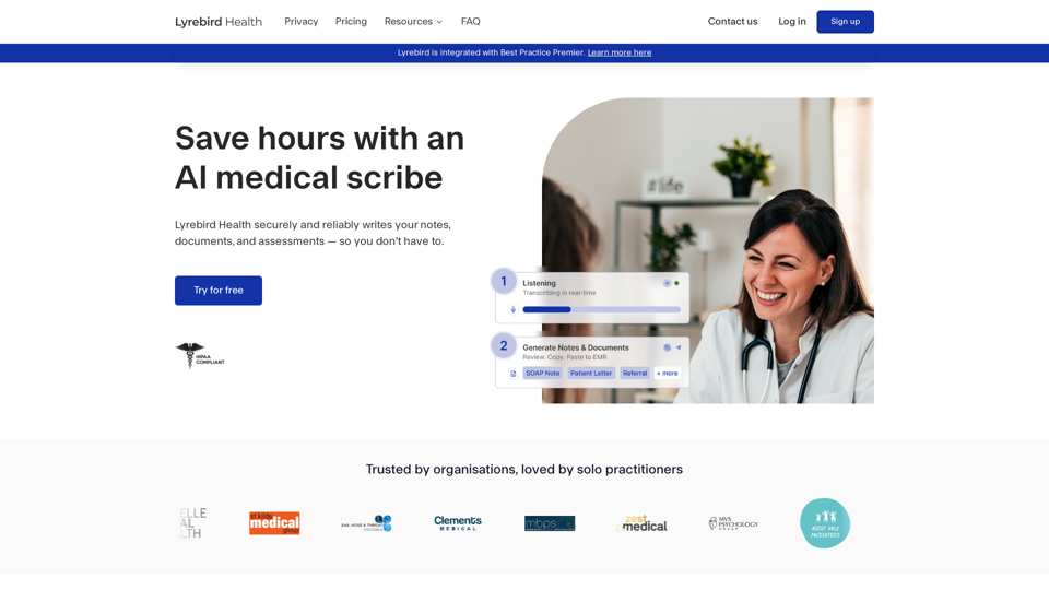 AI Medical Scribe For Practitioners screenshot