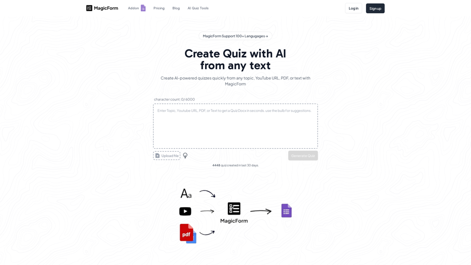Create Quiz with AI from any text screenshot