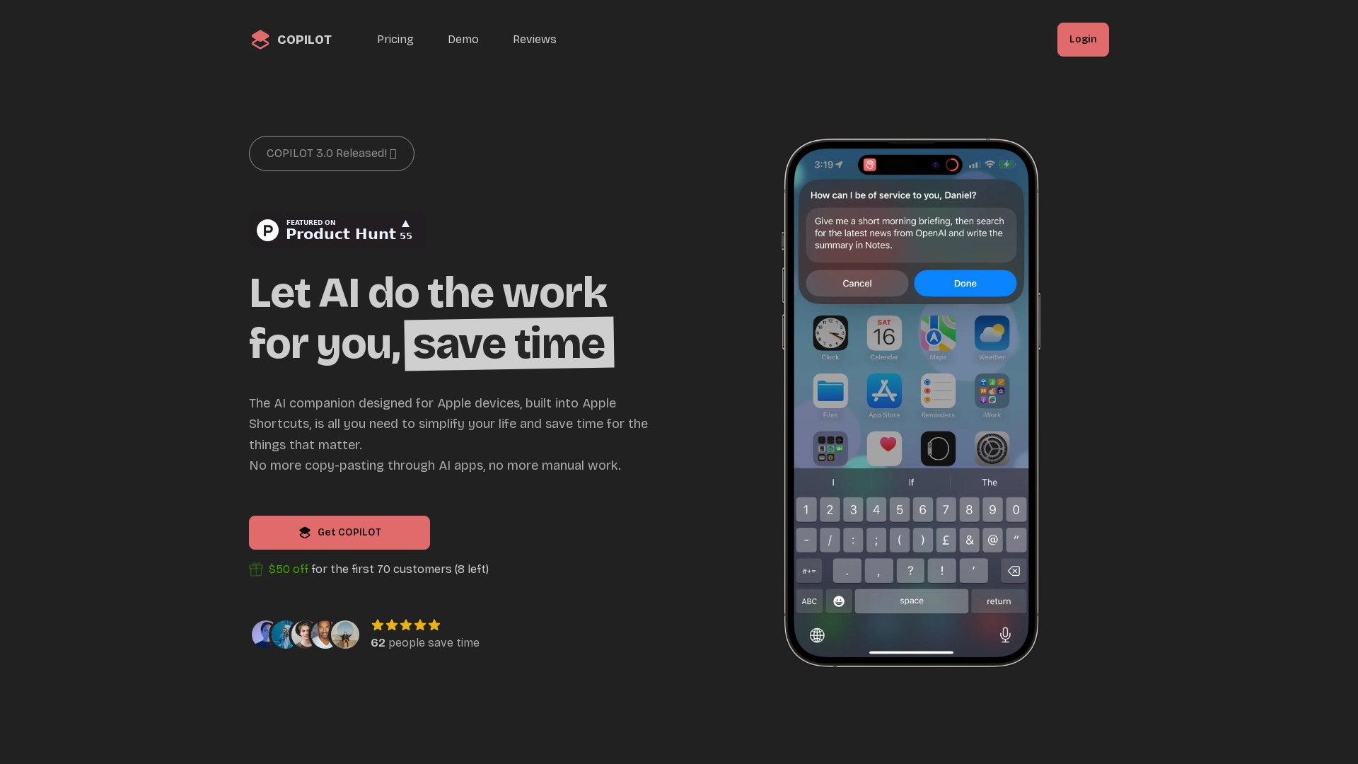 COPILOT screenshot