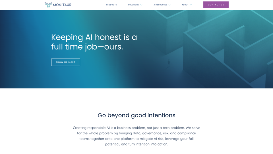 AI Governance software that goes beyond good intentions | Monitaur