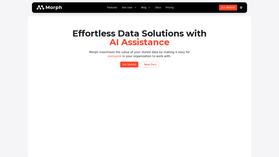 Morph - Your AI Data Assistant
