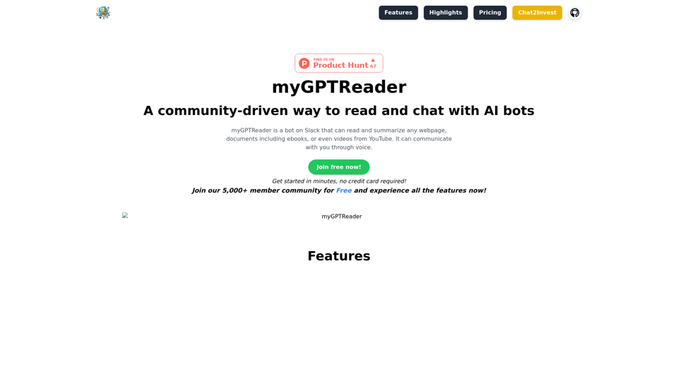 A new way to read with AI bot - myGPTReader