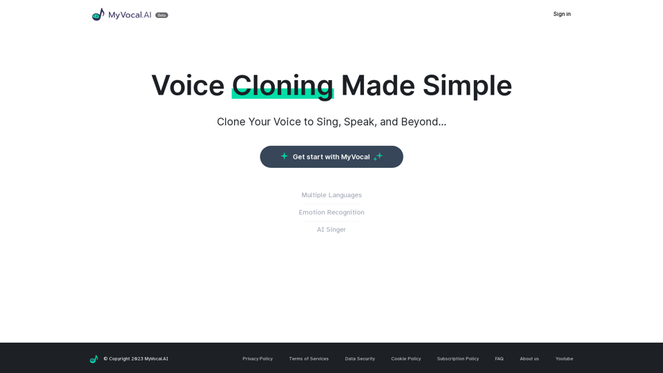 Voice Clone screenshot