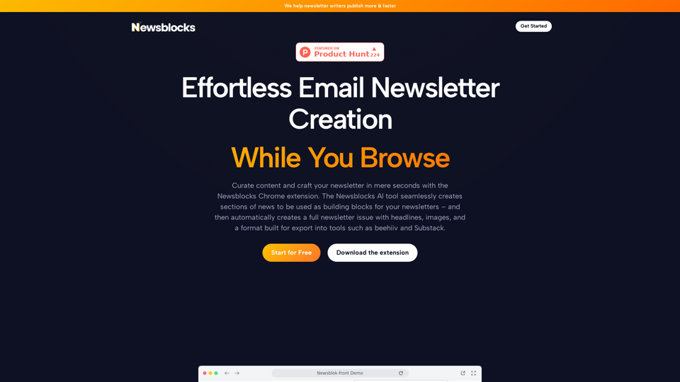 Newsblocks AI - The ultimate newsletter AI writing tool