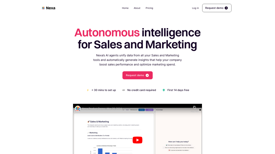 Nexa: Autonomous AI Insights for Sales and Marketing