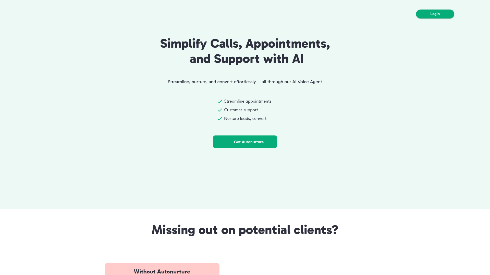 Simplify Calls, Appointments, and Support with AI screenshot