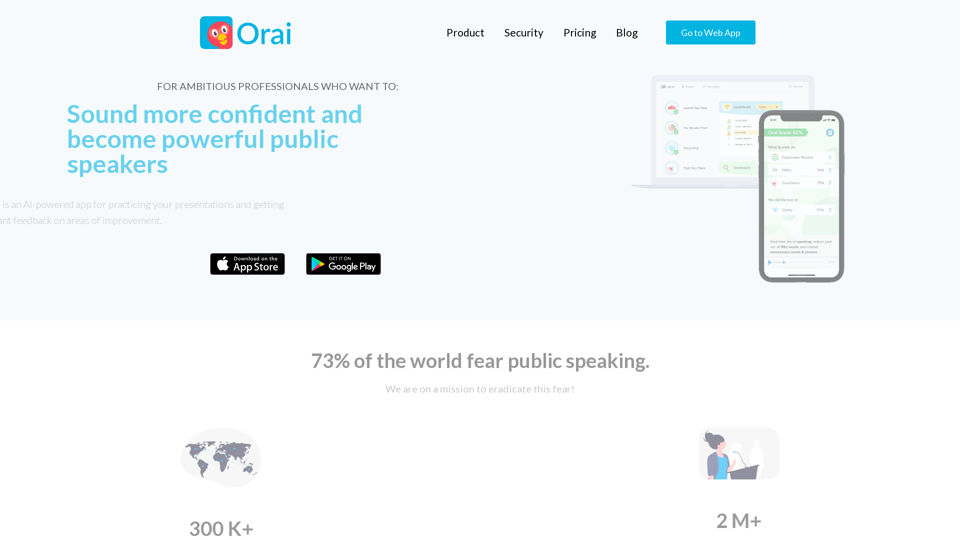 Orai | AI-powered app for practicing your presentations