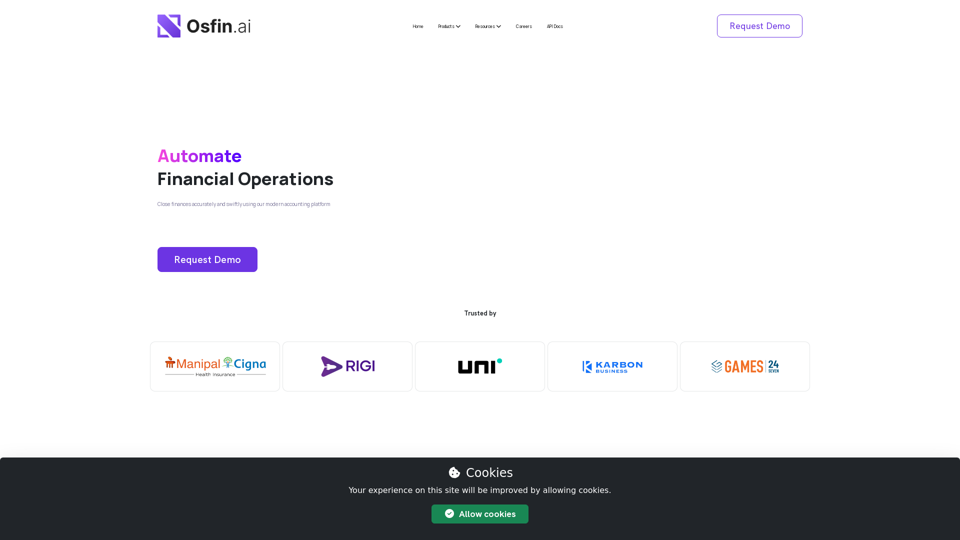Osfin screenshot