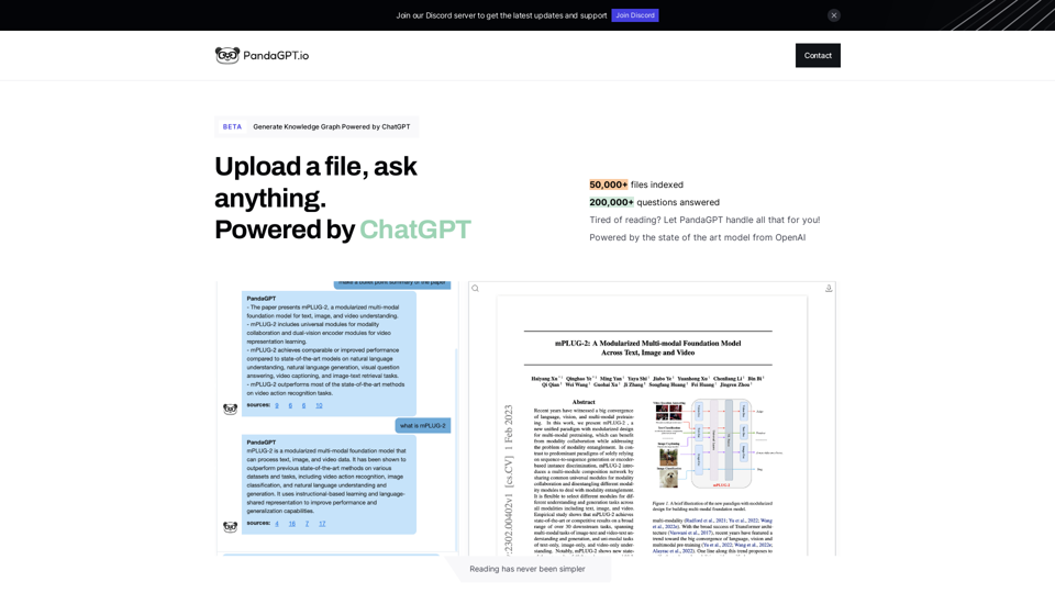 PandaGPT, file reading made easy screenshot