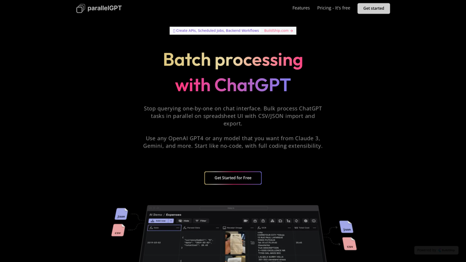 ChatGPT AI 批量处理 screenshot