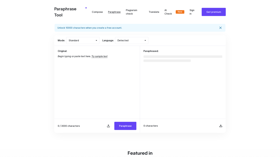 Free Paraphrasing For All Languages screenshot