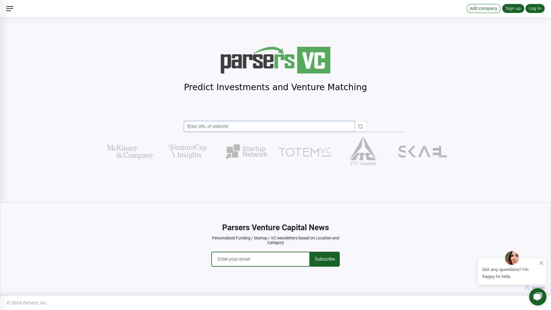 Predict Investments and Venture Matching