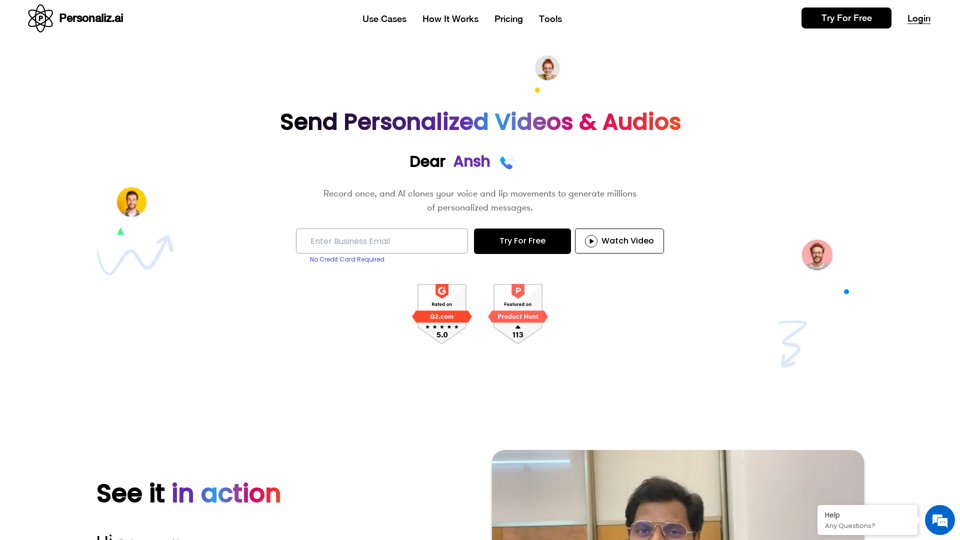 Personaliz screenshot