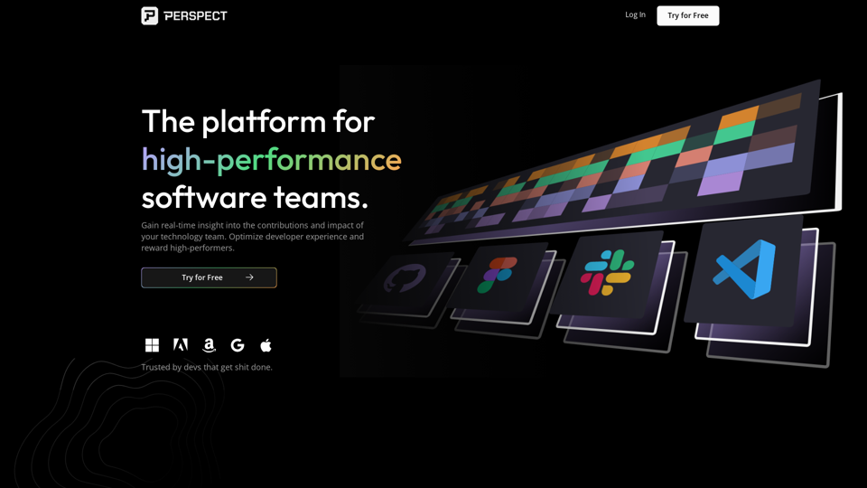 The platform for high-performance software teams. | Perspect