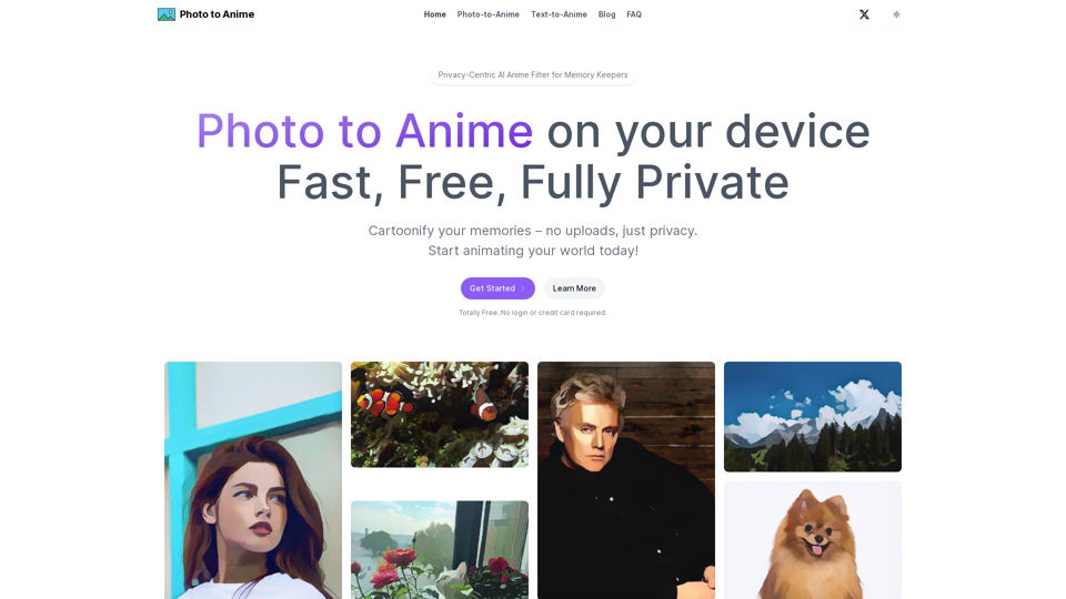 Photo to Anime screenshot