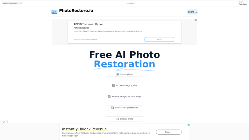 Free Photo Restoration with AI screenshot