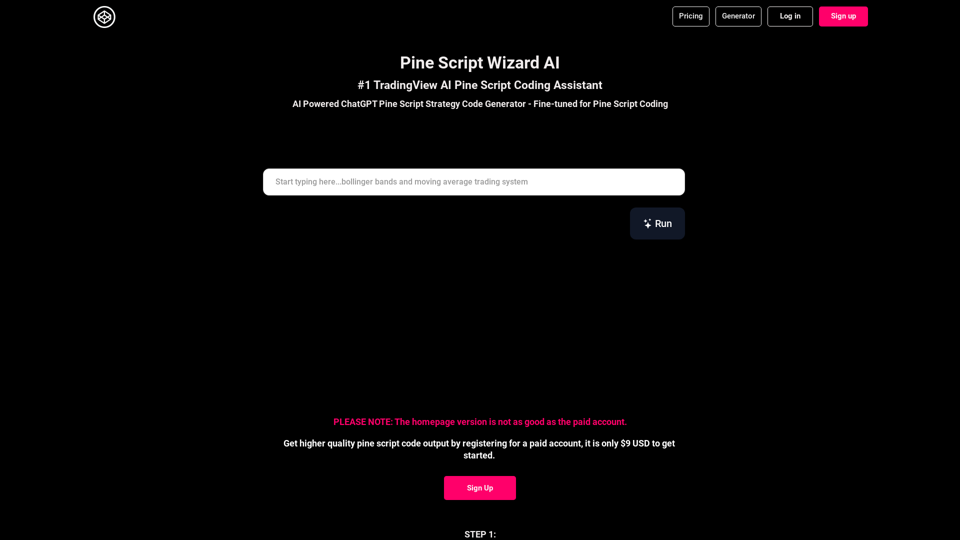 Pine Script Wizard ChatGPT | AI Pine Script Strategy Code TradingView